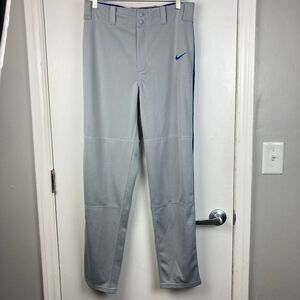 Nike NWT Men's Vapor Select Grey Blue Baseball Activewear Sportswear Pants sz S